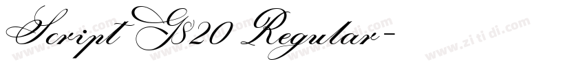 Script G820 Regular字体转换